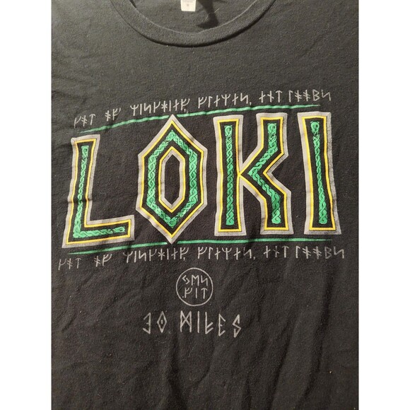Loki Women’s T-Shirt Medium Bella + Canvas Yes Fit 30 Miles Marvel Event Tee - Picture 9 of 10